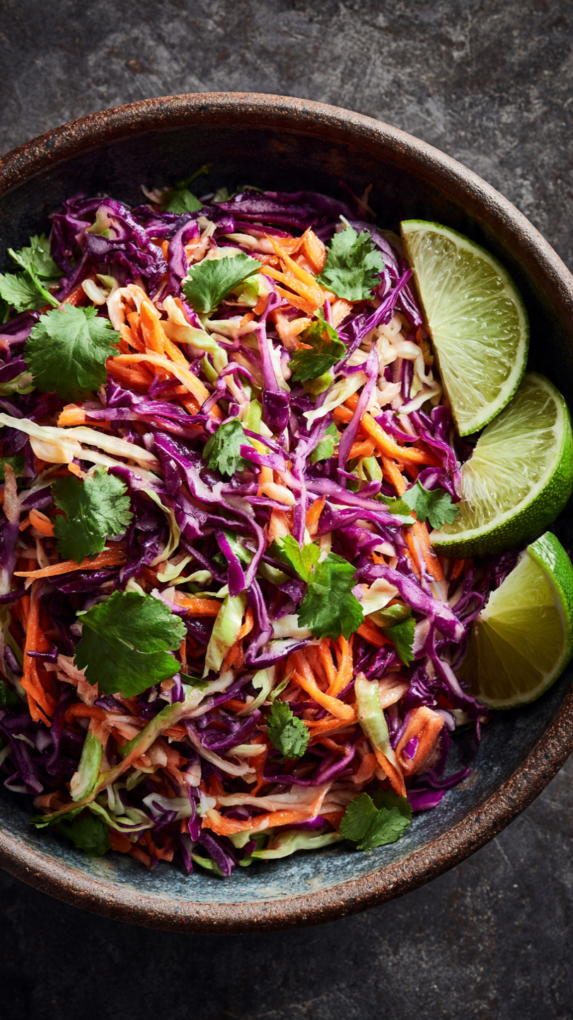 The Best Slaw for Shrimp Tacos (Creamy, Crunchy, and Bright)