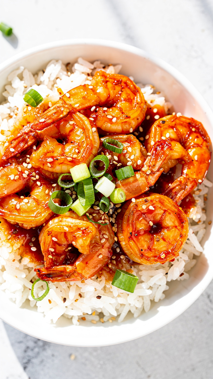 Sweet Chili Shrimp with Pineapple Glaze