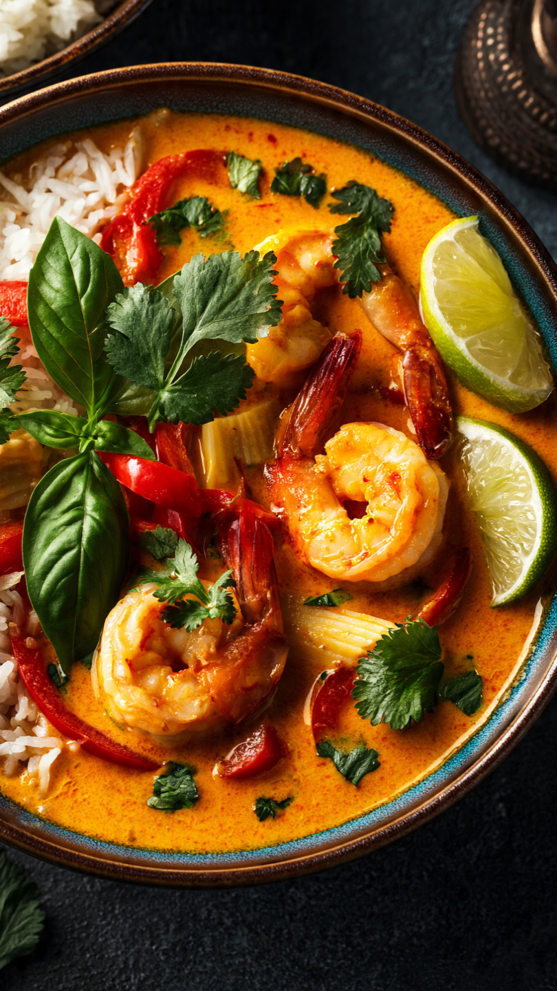 Thai Shrimp Curry with Coconut Rice
