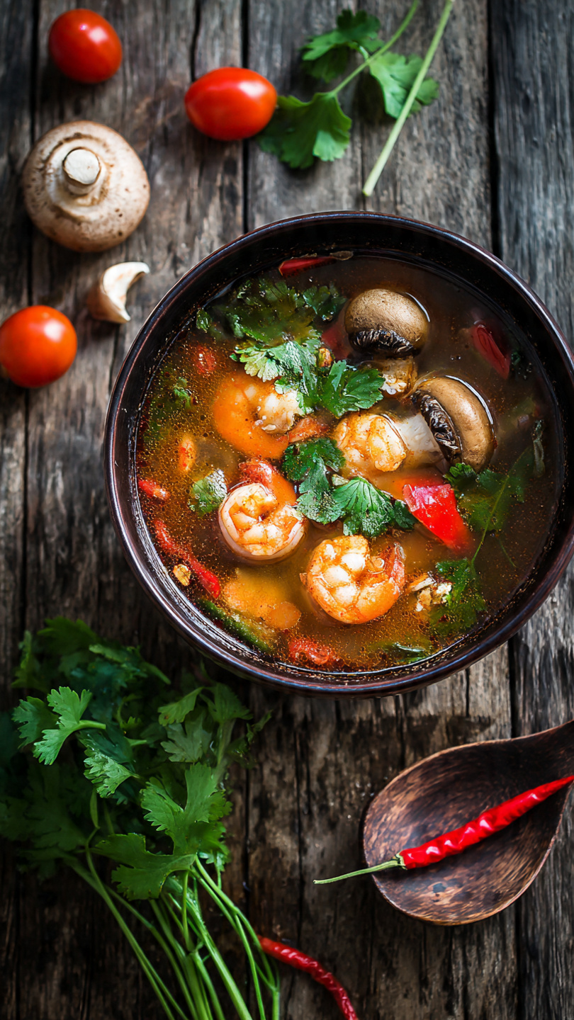 Thai Coconut Shrimp Soup
