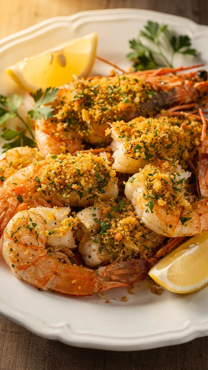 Stuffed Shrimp: Garlic Parmesan Shrimp Roll-Ups